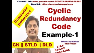 Example Problem on Cyclic Redundancy Code  Cyclic Redundancy Code  Error Detecting Codes  CN [upl. by Alurta]