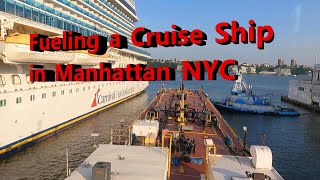 Fueling a Cruise Ship in Manhattan NYC [upl. by Lubba935]