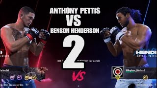 ANTHONY PETTIS VS BENSON HENDERSON 2 ONLINE UFC 5 [upl. by Anelliw252]