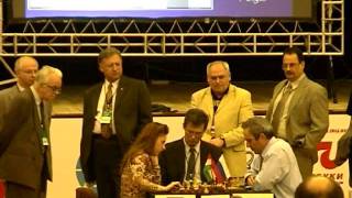 Judit Polgar defeating Kasparov  Russia vs Rest of the World [upl. by Mian]