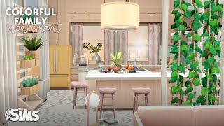 Colorful Family Apartment 🩷  The Sims 4 Speed Build [upl. by Erl]