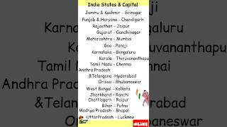 States amp Capital of India 2024 List of States and capital 2024 statesandcapitalsindia [upl. by Rammus]