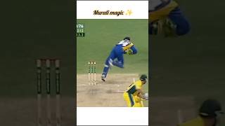 Murali magic ✨ cricket cricketshorts spinbowling [upl. by Ecirb781]