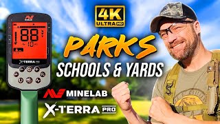 Minelab XTerra Pro BEST Settings for PARKS  Metal Detector [upl. by Nahtahoj442]