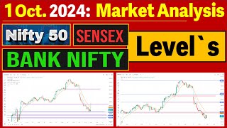 Market Analysis 📊 For 01 OCT 2024 Nifty 50 ⌈ SENSEX ⌈ Bank NIFTY 📈 Buy or Sell [upl. by Graig]