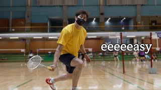 BADMINTON  Proper step by step technique for backhand clear quotThat easyquot [upl. by Davon448]