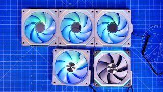 Lian Li SL120 INF vs SL120 vs AL120 Awesome Uni Fans compared [upl. by Arden]