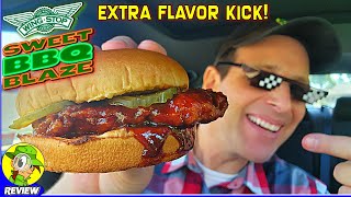 Wingstop® Sweet BBQ Blaze Chicken Sandwich Review ♨️🐔🥪 Extra Flavor Kick 🤩 Peep THIS Out 🕵️‍♂️ [upl. by Cinemod717]