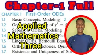 FirstOrder ODEs  Applied Mathematics Three  ATC TUBEMUJA [upl. by Nodnas]