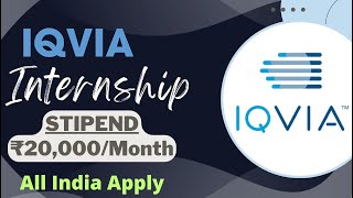 IQVIA Internship 2024  STIPEND ₹20000Month  All India Apply  Summer Internships 2024 [upl. by Ciredor]