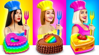 Cake Decorating Challenge  Rich vs Broke Kitchen Gadgets by Candy Show [upl. by Nonarb]