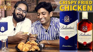 Ballantines Finest Blended Scotch Review  Crispy fried chicken recipe  Whisky review  life2guna [upl. by Tomaso]