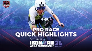 Pro Race Quick Highlights  2024 VinFast IRONMAN World Championship Nice Womens Edition [upl. by Leverick]