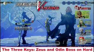 SMT V Canon of Vengeance The Three Keys Zeus and Odin Boss on Hard [upl. by Aivad923]