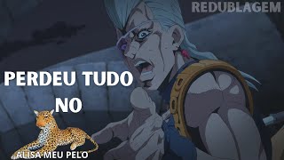 POLNAREFF PERDEU TUDO NO TIGRINHO  Jojo´s Golden Wind Redublagem [upl. by Pettiford]