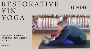 Deep Stretching for Relaxation Restorative Yin Yoga 20 min [upl. by Ilatfan]