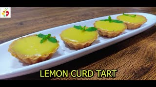 EGGLESS LEMON CURD TART  LEMON TART  FRENCH DESSERT  EGGLESS DESSERT l EGGLESS LEMON CURD RECIPE [upl. by Heger]