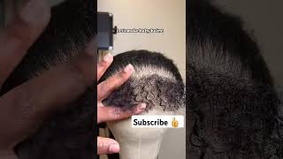 Lets make natural hair baby hair on our kinky straight babyhairs kinkystraight ventilating [upl. by Eenwat]