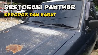 RESTORASI BODY REPAIR ISUZU PANTHER DENGAN KONDISI KARAT DAN KEROPOS panther isuzu pickup [upl. by Damarra]