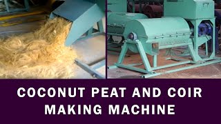 Coco coir coco peat making machinecoconut fiber extraction machine whatsapp  9423368301 [upl. by Syck311]