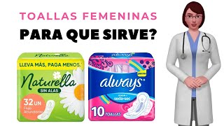 TOALLAS FEMENINAS que son y para que sirven las toallas femeninas como usar toallas femeninas [upl. by Haodnanehs]