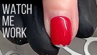 Why is this Shellac peeling Shellac removal dry manicure amp OPI Repair Mode [upl. by Nikolaos]