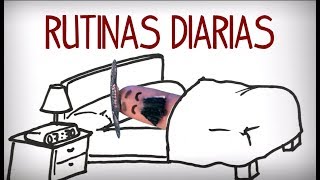 Expresar la rutina diaria en español aprender español [upl. by Naujik596]