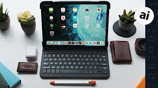 Logitech Slim Folio Pro Review The Best iPad Pro Keyboard [upl. by Ytsihc967]