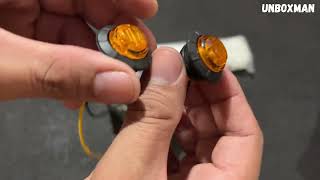 1PC 3LED Round 24V LED Lights for Trucks Exterior Lights Warning Lights Clearance Lights Turn Signa [upl. by Atsahc]