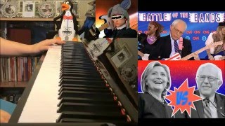 Bernie VS Hillary  Battle of the Bands  Schmoyoho Piano Cover by Amosdoll [upl. by Aidile]