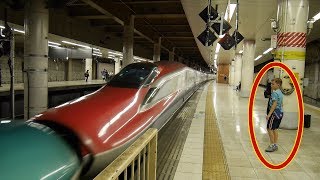 大型連休の新幹線、運行間隔がスゴかった！「The Shinkansen comes every 4 minutes」 [upl. by Terese542]