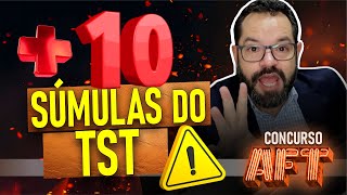 MAIS 10 SÚMULAS DO TST PARA CONCURSO DE AFT [upl. by Yellat]