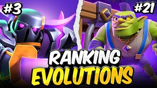 V2 Ranking EVERY Evolution in Clash Royale from WORST to BEST [upl. by Oicelem]