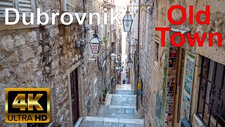 Dubrovnik Croatia 🇭🇷 4K Old Town Walking Tour [upl. by Rehpotirhc940]