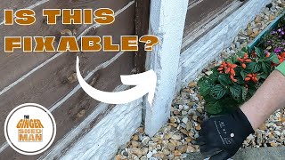 How to repair a concrete fence post  DIY [upl. by Yrahcaz]