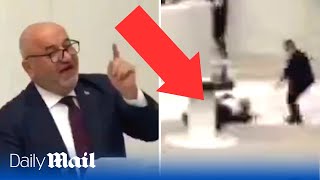 Turkish MP has heart attack after saying Israel will ‘suffer the wrath of Allah’ in Parliament [upl. by Puglia]