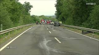 ORF  Burgenland heute  Tödlicher Verkehrsunfall bei Oberwart 04082024 [upl. by Ramiah]