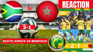 South Africa vs morocco 21 Live Africa Cup of Nations Qualifiers Football Match Bafana Highlights [upl. by Tunnell32]