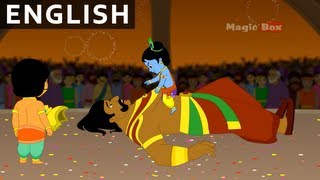 End of Kamsa HD  Krishna vs Demons  Little Krishna  Watch this Animated story in English [upl. by Shae]