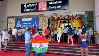 WhitefieldKR Puram Metro inaugurated by PM Modi [upl. by Htebharas]