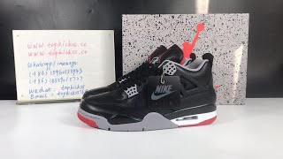 Air Jordan 4 Bred Reimagined On Hand Review [upl. by Aikyn456]