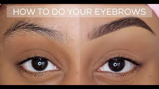 HOW TO QUICK AND EASY EYEBROW TUTORIAL  BEGINNER FRIENDLY  UPDATED BROW ROUTINE [upl. by Notterb]