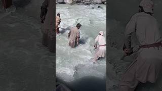 water diversion techniques nature gilgitbaltistan flood flood river shorts viral [upl. by Cesaro]