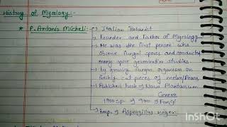 History of Mycology Msc and bsc botany notes botanynotes biology [upl. by Niemad]