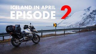 ICELAND IN APRIL  EP2  Motorcycle touring [upl. by Ainslie]