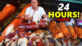 Eating ONLY LECHON for 24 Hours in Cebu EXTREME Lechon Tour [upl. by Merkle]