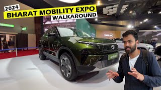 Bharat Mobility Expo 2024  All Car Brands  Audi BMW TataWalkaround  Full Detail [upl. by Dieball]