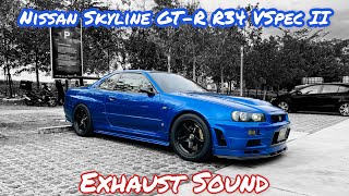 Nissan Skyline GTR R34 VSpec II  Exhaust Sound [upl. by Dolli248]