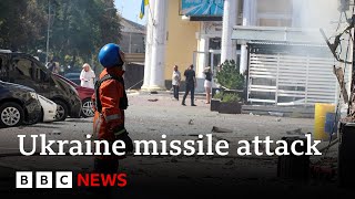 Chernihiv Seven dead and hundreds wounded as Russian missile hits city says Ukraine  BBC News [upl. by Baoj]