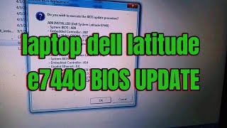 Laptop dell latitude e7440 bios update [upl. by Mord197]